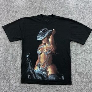 Beyonce Renaissance World Tour Shirt Adult Medium Black Cowboy Carter Country